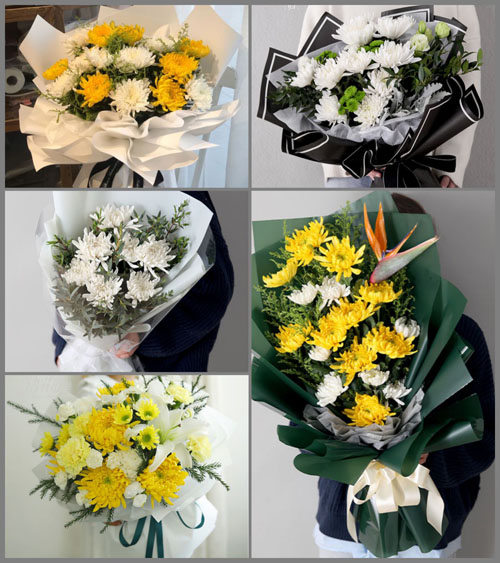 河南南阳卧龙区陆营镇平洛村白事花束代送